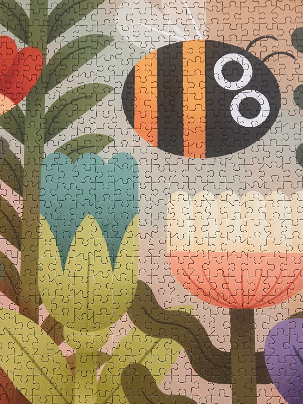 Colorful Bee & Floral Puzzle 1,000 piece - Picture 2 of 4